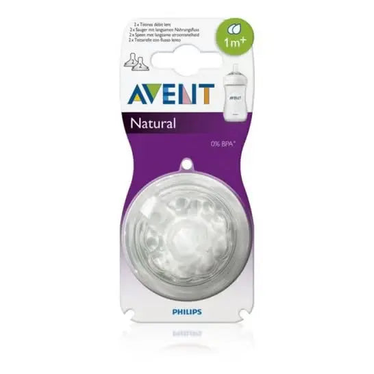 Philips Avent Tétines Silicone Débit Lent NN2 (Lot de 2) Lariboisière Shop