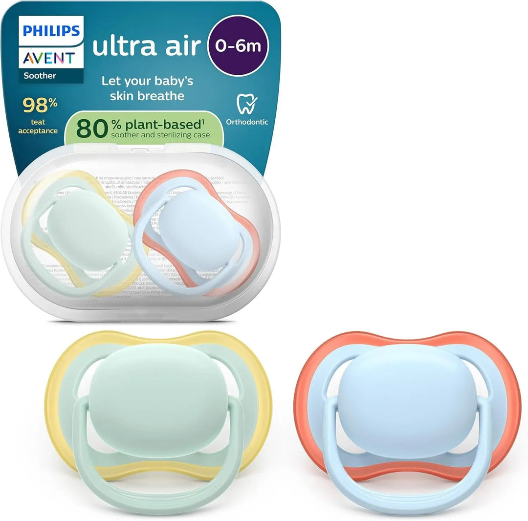 Philips Avent Ultra Air Jour – Lot de 2 sucettes 0 à 6 mois Lariboisière Shop