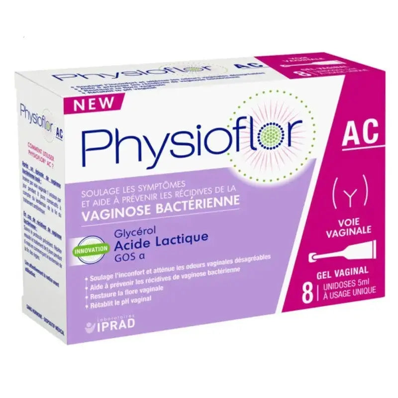 Physioflor - AC Gel vaginal 8 unidoses - 5ml Lariboisière Shop