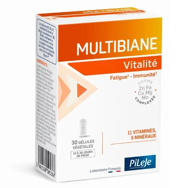 Pileje - Multibiane Vitalité - 30 gélules Lariboisière Shop