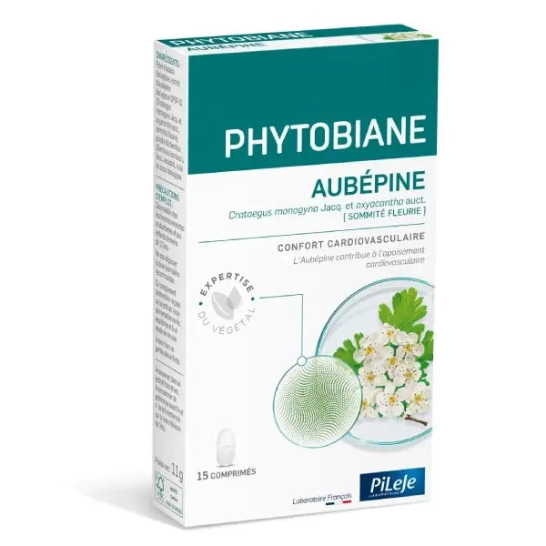 Pileje - Phytobiane Aubépine - 15 Comprimés Lariboisière Shop