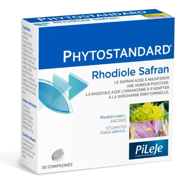 Pileje - Phytostandard Rhodiole Safran - 30 comprimés Lariboisière Shop