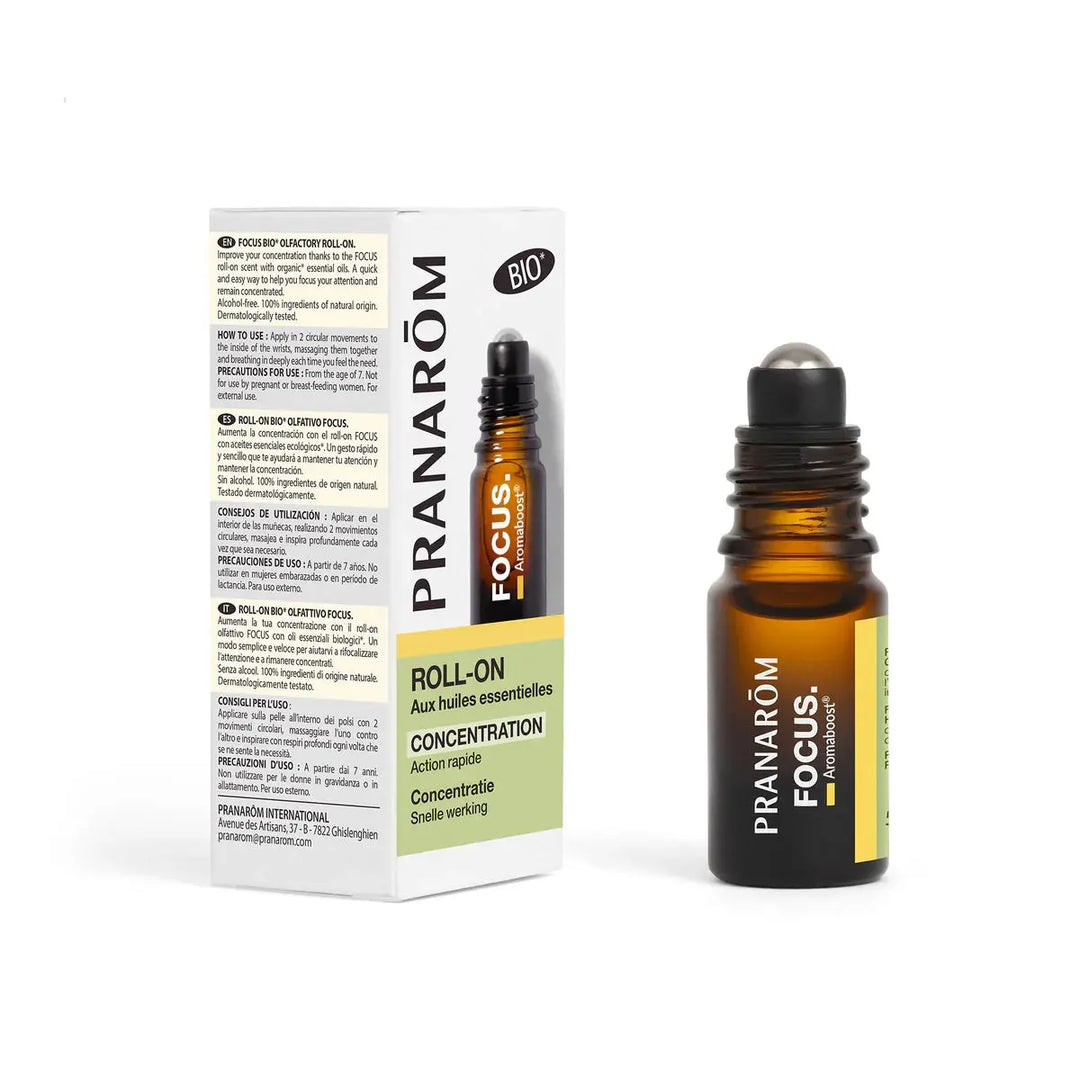 Pranarôm Aromaboost Focus Roll-On Bio 5 ml Lariboisière Shop