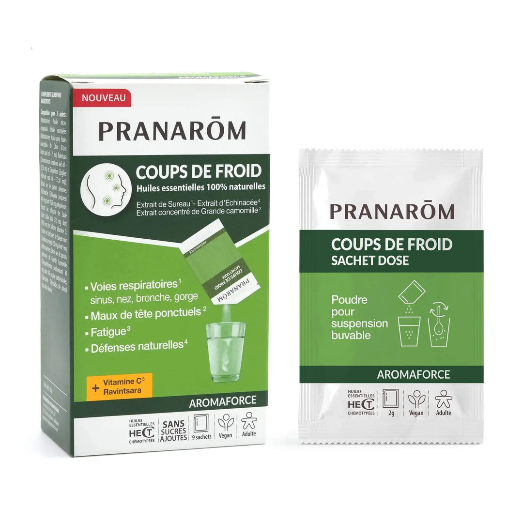 Pranarôm Aromaforce Coups de Froid Sachets – 9 Sachets de 2 g Lariboisière Shop