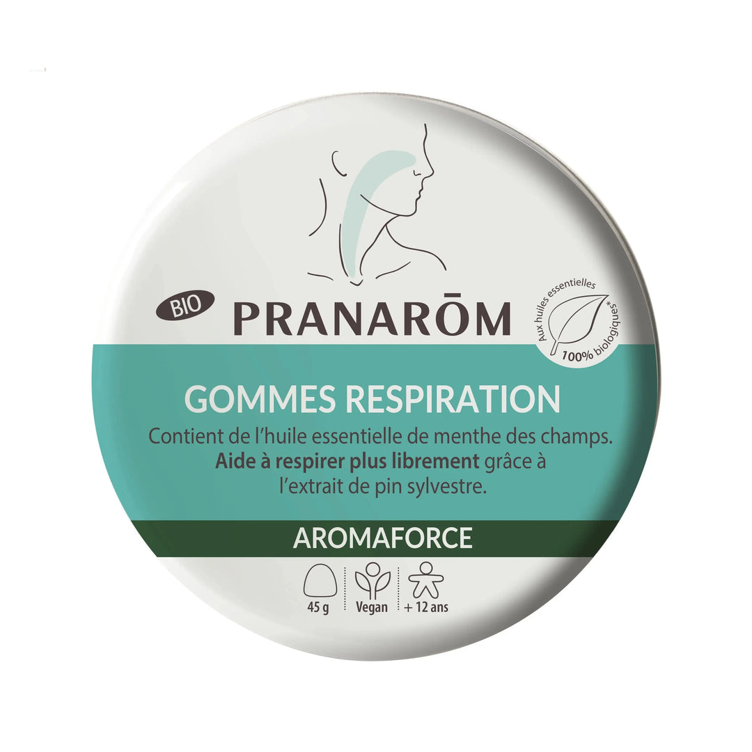 Pranarôm Aromaforce Gommes Respiration Bio 45 g Lariboisière Shop