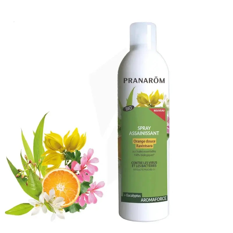 Pranarôm Aromaforce Spray Assainissant Orange Douce & Ravintsara Bio 150ml Lariboisière Shop