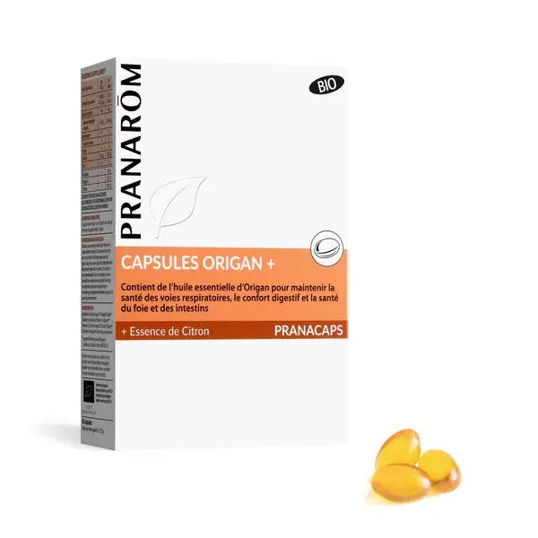 Pranarom - Capsules Origan + - Bio - 30 capsules Lariboisière Shop