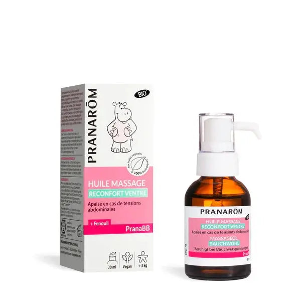 Pranarom - Huile de massage Réconfort ventre - Bio - 30ml Lariboisière Shop