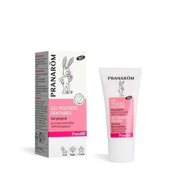 Pranarôm PranaBB Gel Gingival Poussées Dentaires Bio 15 ml – Apaise les Gencives Sensibles de Bébé Lariboisière Shop