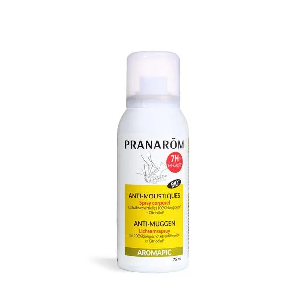 Pranarom - Spray Corporel - Anti-moustiques - Bio - 75ml Lariboisière Shop