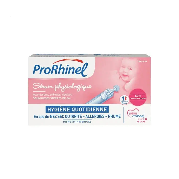 Prorhinel - BÉBÉ - Sérum Physiologique - 30 unidoses de 5ml Lariboisière Shop