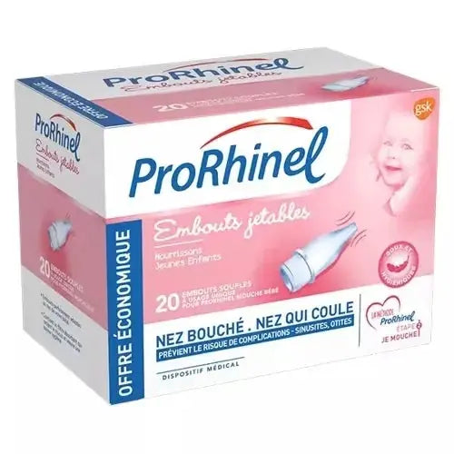 Prorhinel - Embouts Jetables Souples Mouche Bébé - 20 Embouts Lariboisière Shop