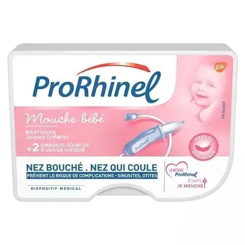 Prorhinel - Mouche Bébé + 2 Embouts Souples à Usage Unique Lariboisière Shop