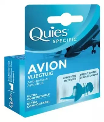 Quies - Specific Protection Auditive Avion - 1 Paire Lariboisière Shop