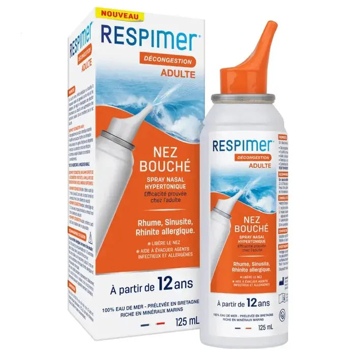 Respimer - Spray nasal hypertonique Adulte - 125ml Lariboisière Shop