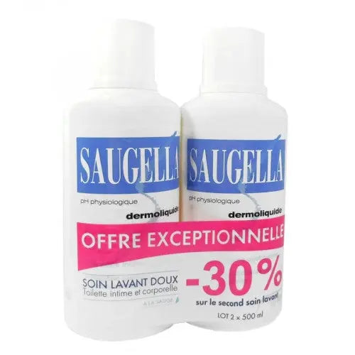 SAUGELLA - DERMOLIQUIDE - Lot de 2x500ml Lariboisière Shop