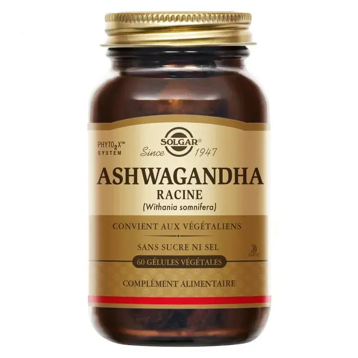 SOLGAR ASHWAGANDHA RACINE 60 gélules Lariboisière Shop