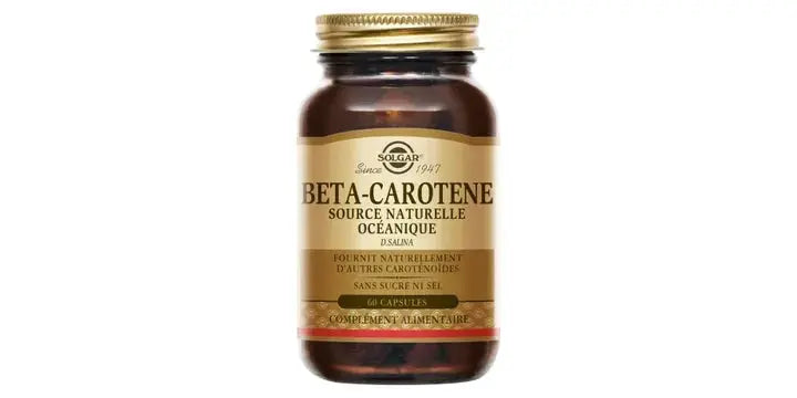 SOLGAR BETA-CAROTENE 60 capsules Lariboisière Shop