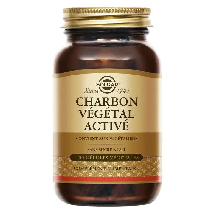 SOLGAR CHARBON VEGETAL ACTIVE 100 GELULES Lariboisière Shop