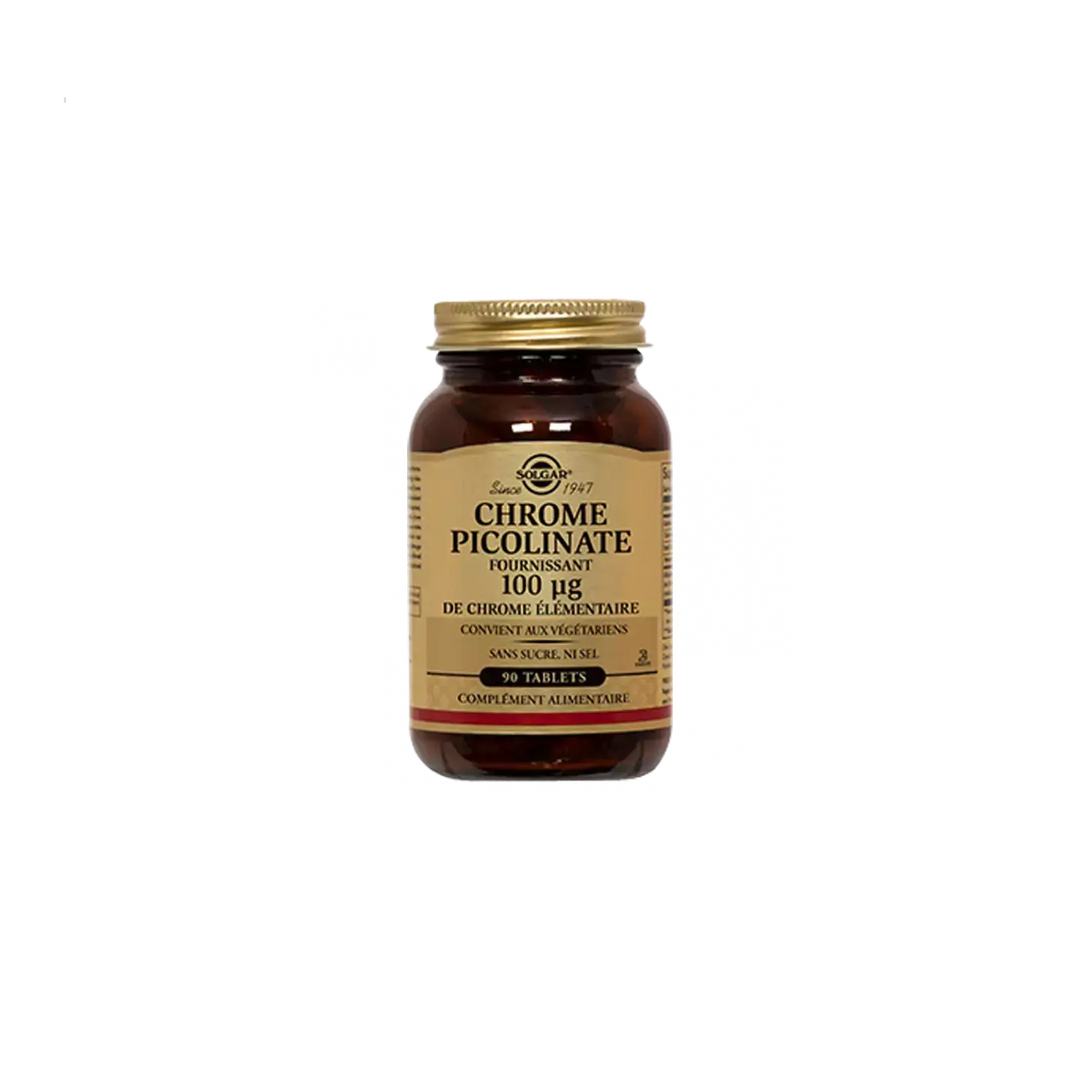 SOLGAR CHROME PICOLINATE 90 TAB Lariboisière Shop