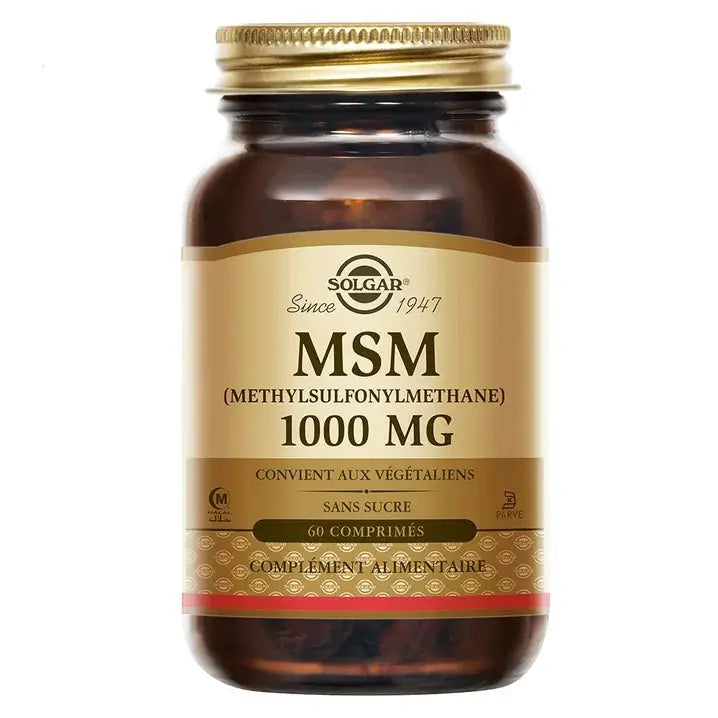 SOLGAR MSM 1000MG Lariboisière Shop