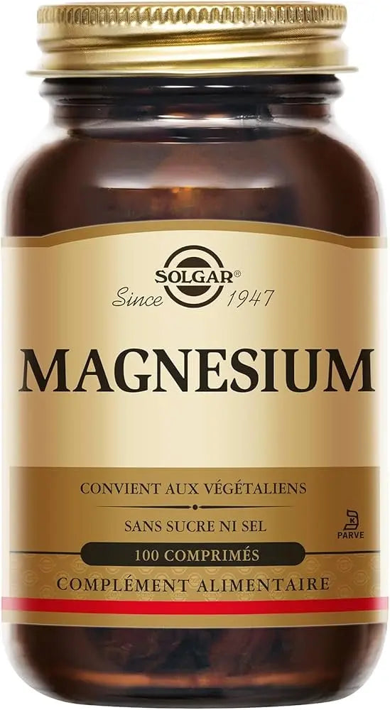 SOLGAR Magnésium Chélaté – 100 Comprimés Lariboisière Shop