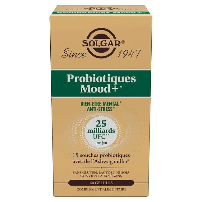 SOLGAR Probiotiques Mood+ – 60 Gélules Lariboisière Shop
