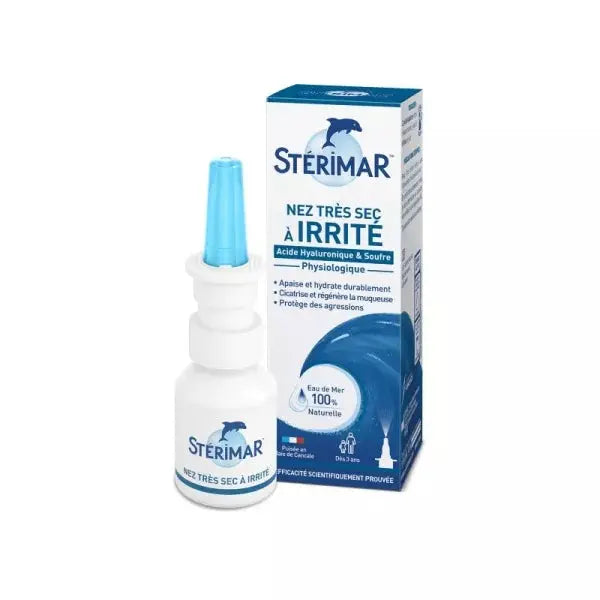 STERIMAR - NEZ TRES SEC A IRRITE Acide hyaluronique Cuivre - 20ml Lariboisière Shop