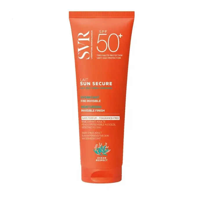 SVR - SUN SECURE - Lait Solaire Hydratant Invisible Sans Parfum SPF50+ - Visage et Corps - Peaux Hypersensibles au Soleil - 250ml Lariboisière Shop