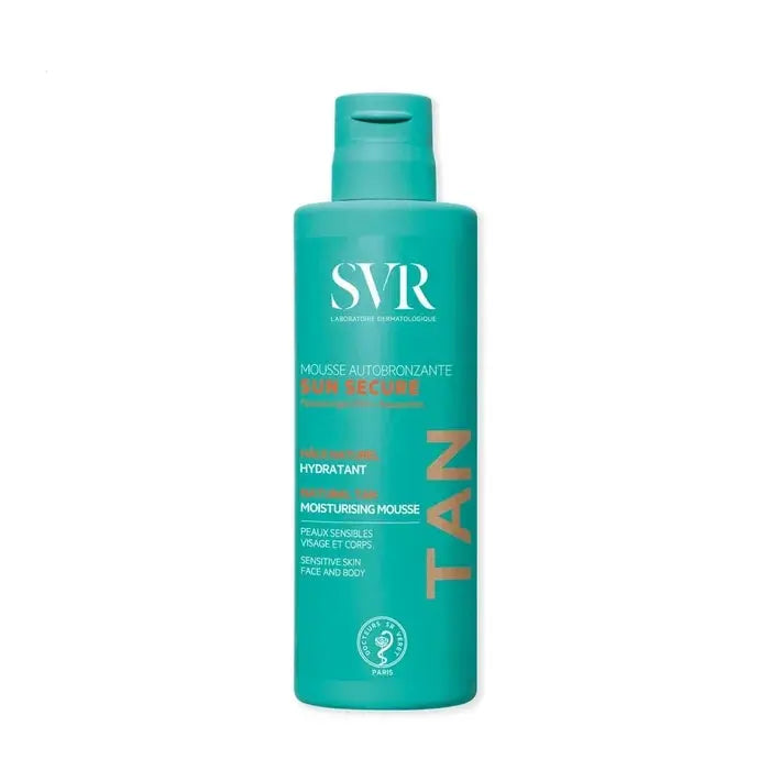 SVR - SUN SECURE - Mousse Autobronzante Hydratante Hâle Naturel - Visage et Corps - Peaux Sensibles - 150ml Lariboisière Shop