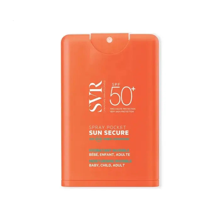 SVR - SUN SECURE - Spray Solaire Pocket Hydratant Invisible SPF50+ - Visage et Zones Sensibles - Peaux Hypersensibles au Soleil - 20ml Lariboisière Shop