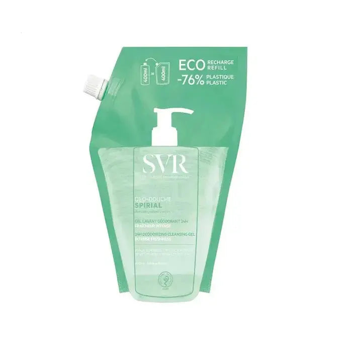 SVR Spirial Déo-Douche Éco-Recharge 400 ml – Gel douche déodorant 24 h Lariboisière Shop