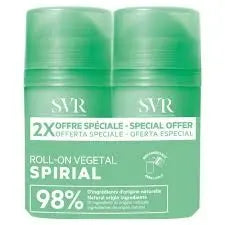 SVR Spirial Roll-On Végétal Duo 2 × 50 ml – Déodorant 24 h Lariboisière Shop