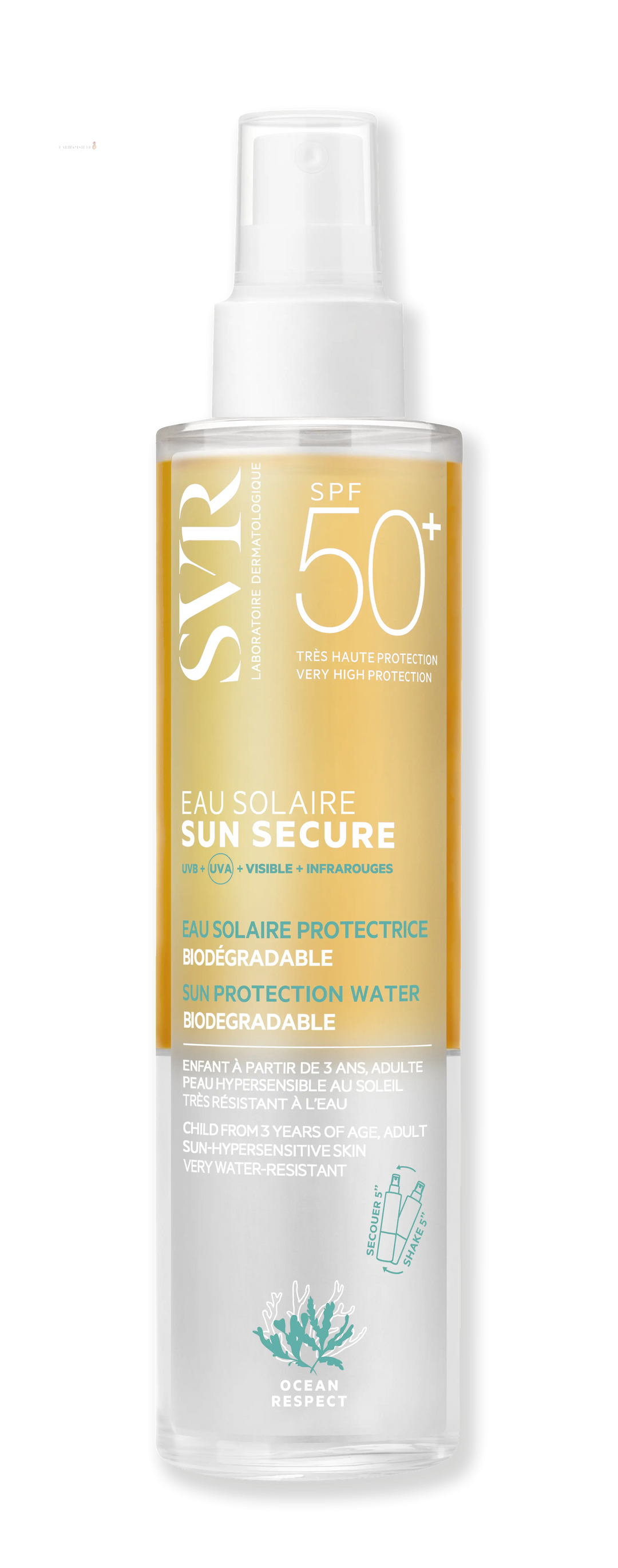 SVR Sun Secure Eau Solaire SPF50+ 200 ml Lariboisière Shop