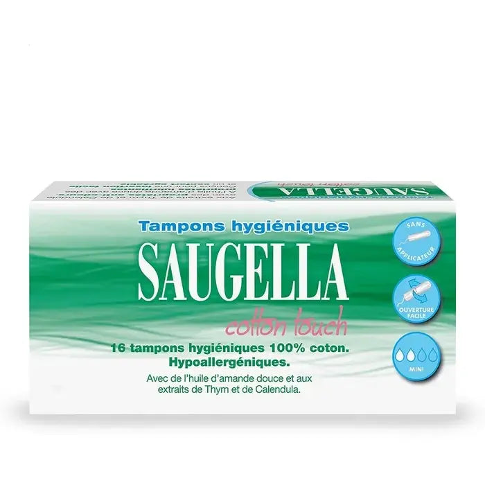 Saugella COTTON TOUCH - Tampons Hygiéniques - Mini - Sans Applicateur - 16 Tampons Lariboisière Shop