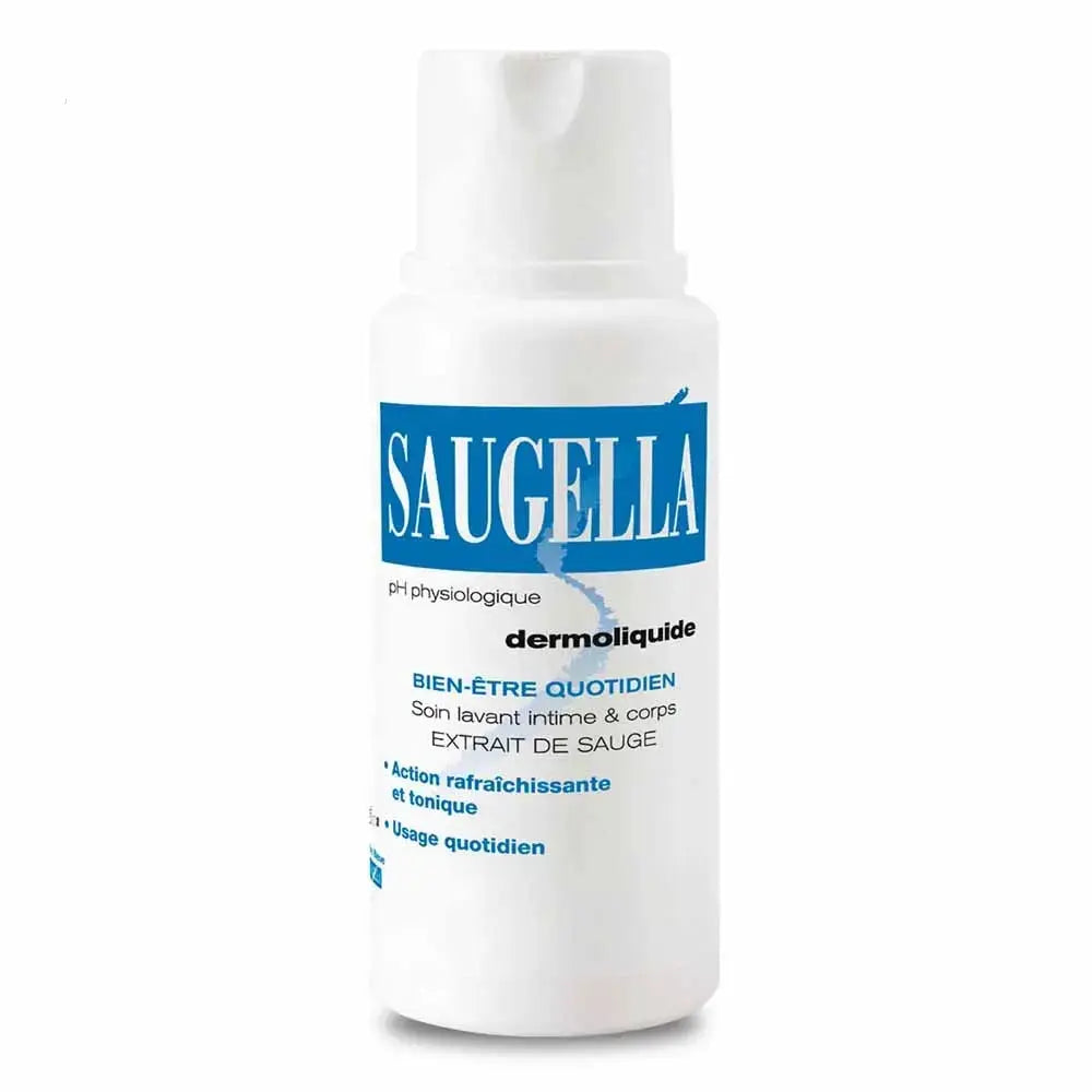 Saugella - Dermoliquide Soin Lavant Intime & Corps - 250ml Lariboisière Shop
