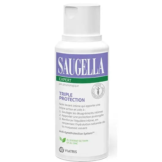 Saugella EXPERT - Soin Lavant Intime - Triple Protection - 250ml Lariboisière Shop