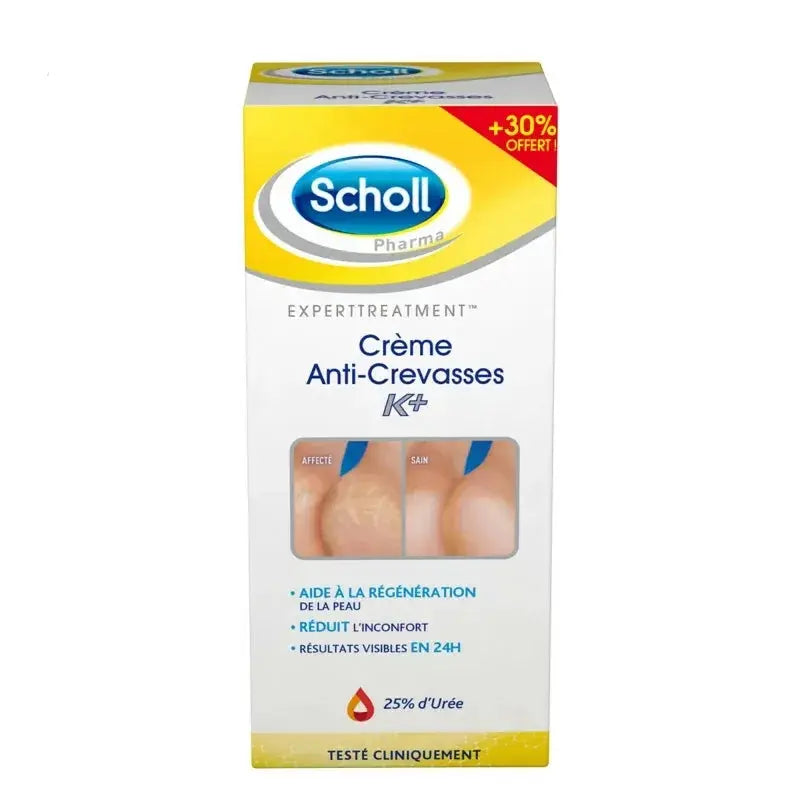 Scholl - Crème Anti-Crevasse K+ - 120ml Lariboisière Shop