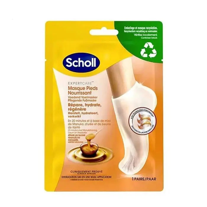 Scholl EXPERTCARE - Masque Nourrissant au Miel de Manuka - Pieds Secs - 1 Paire Lariboisière Shop