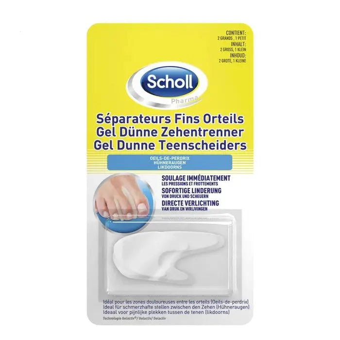 Scholl - Séparateurs Fins d'Orteils - 3 Unités Lariboisière Shop