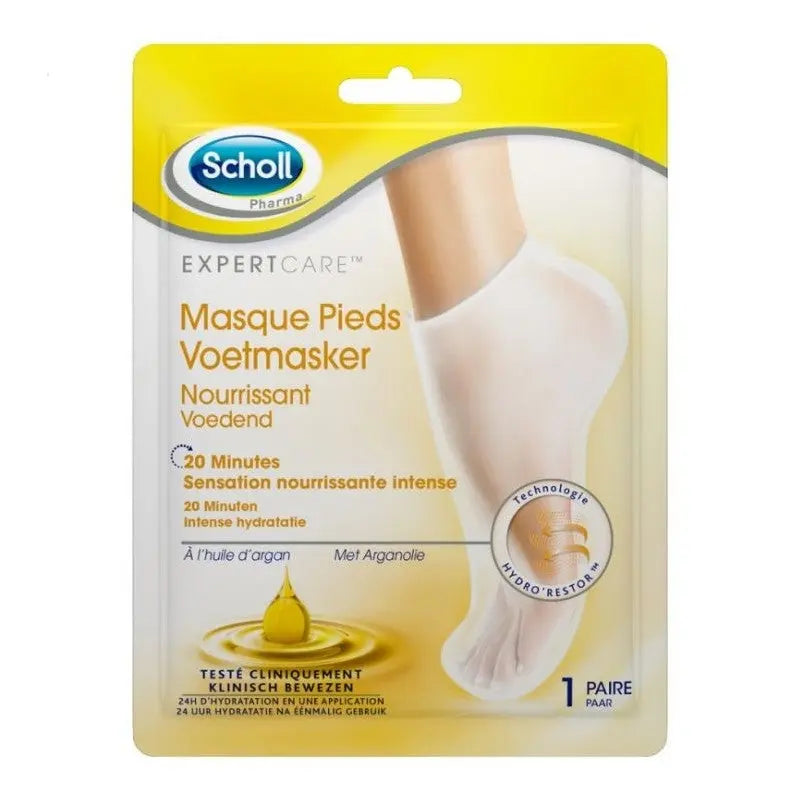 Scholl – Masque Chaussette Pieds Huile Argan - x2 Lariboisière Shop