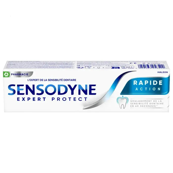 Sensodyne - RAPIDE ACTION - Dentifrice au Fluor Protection Longue Durée - 75ml Lariboisière Shop