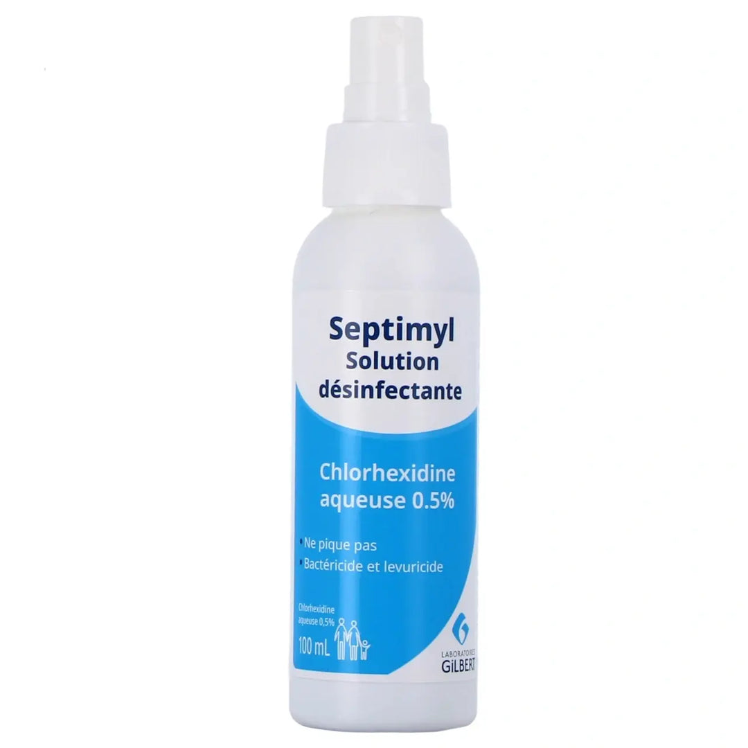 Septimyl Chlorhexidine 0,5 % Spray 100 ml – Solution Désinfectante pour la Peau Lariboisière Shop