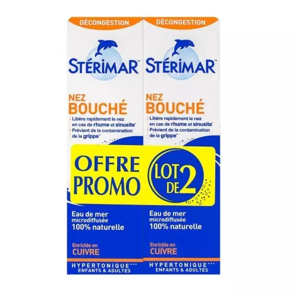 Sterimar - Cu Nez Bouche - 100ml x 2 Lariboisière Shop
