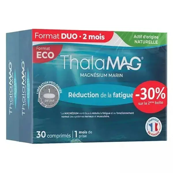 Thalamag - Magnésium Marin Equilibre Intérieur LP - Lot de 2 x 30 comprimés Lariboisière Shop
