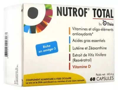 Théa - Nutrof Total - 60 Capsules Lariboisière Shop