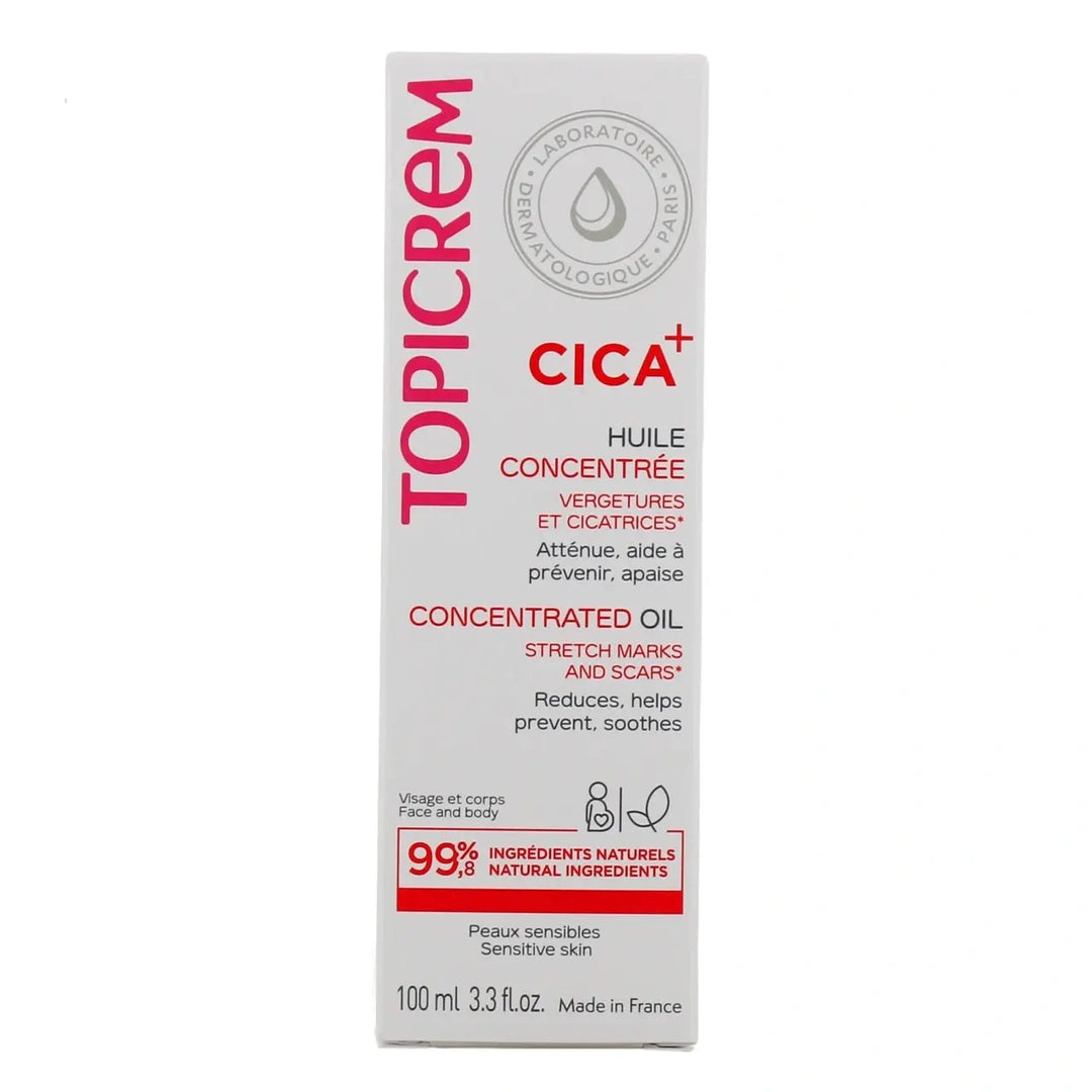 Topicrem CICA+ Huile Concentrée Vergetures et Cicatrices 100 ml Lariboisière Shop