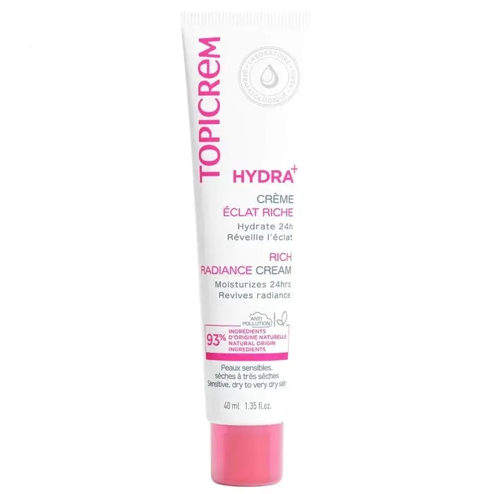 Topicrem HYDRA+ Crème Hydratante Éclat Riche 40 ml Lariboisière Shop