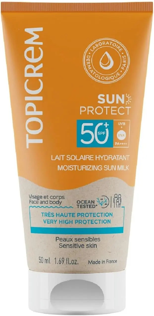 Topicrem Sun Protect Lait Solaire Hydratant SPF50+ 50 ml Lariboisière Shop