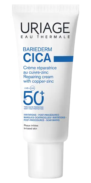URIAGE Bariéderm-CICA Crème Réparatrice au Cuivre-Zinc SPF50+ – 40 ml Lariboisière Shop